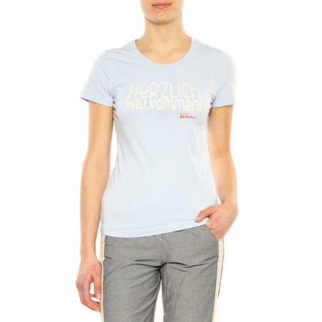 T-Shirt “Willkommen“ Luis Trenker light blue