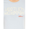 T-Shirt “Willkommen“ Luis Trenker light blue