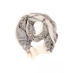 Scarf Maison Scotch rose-cream