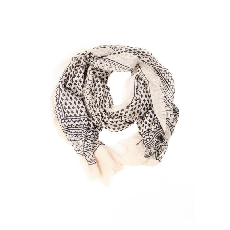 Scarf Maison Scotch rose-cream