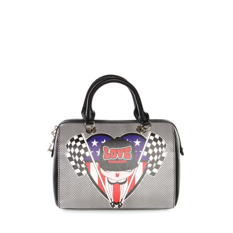 Bag Moschino Love black-white