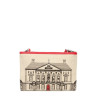 Clutch Moschino Love beige-red