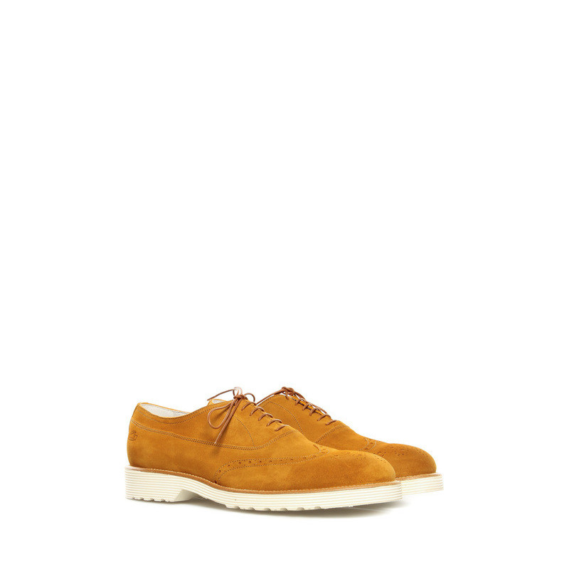 Lace up shoes Alberto Guardiani mustard yellow