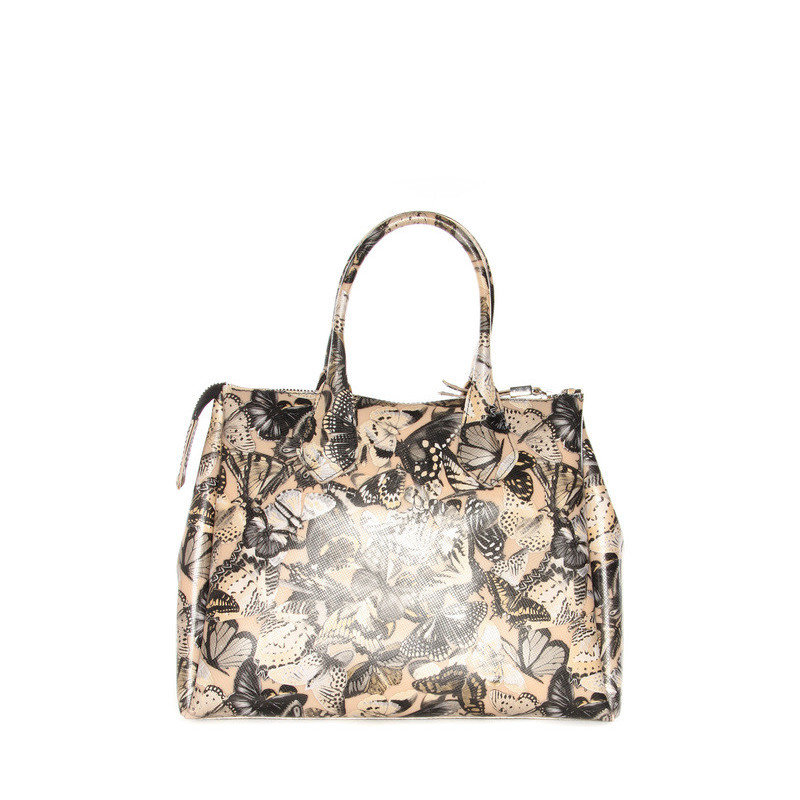 Bag large GUM beige butterflies