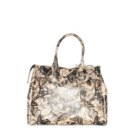 Bag large GUM beige butterflies