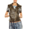 Leather Jacket Michael Kors dark brown