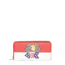 Wallet Moschino Love red-white