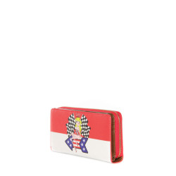Wallet Moschino Love red-white