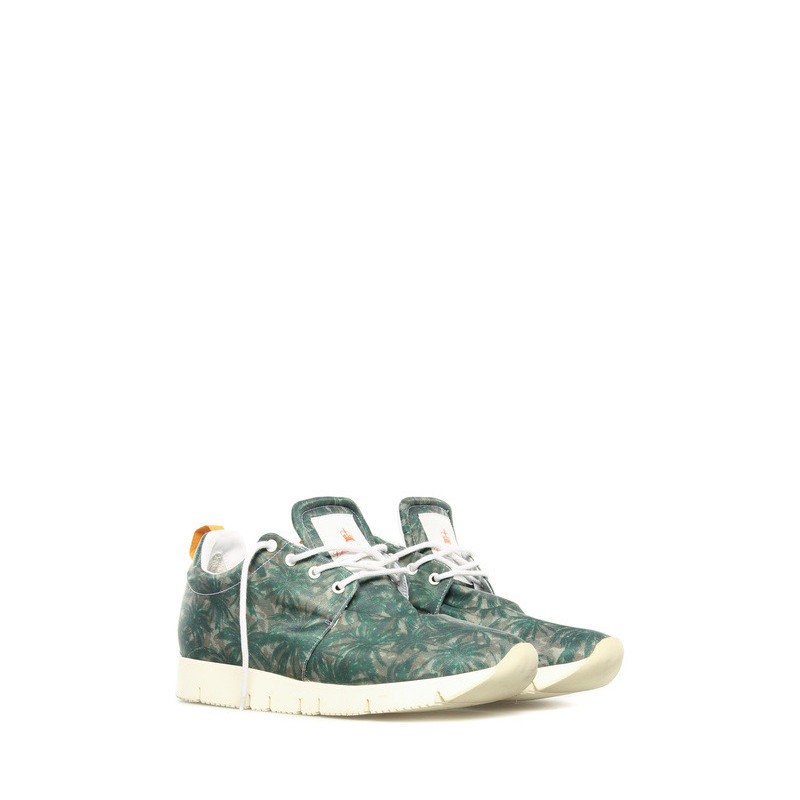 Sneakers Leather Crown green