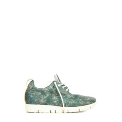 Sneakers Leather Crown green