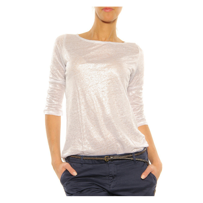 T-Shirt Majestic Filatures silver