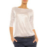 T-Shirt Majestic Filatures silver