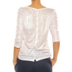 T-Shirt Majestic Filatures silver