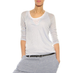 T-Shirt ”Double” Majestic Filatures light blue