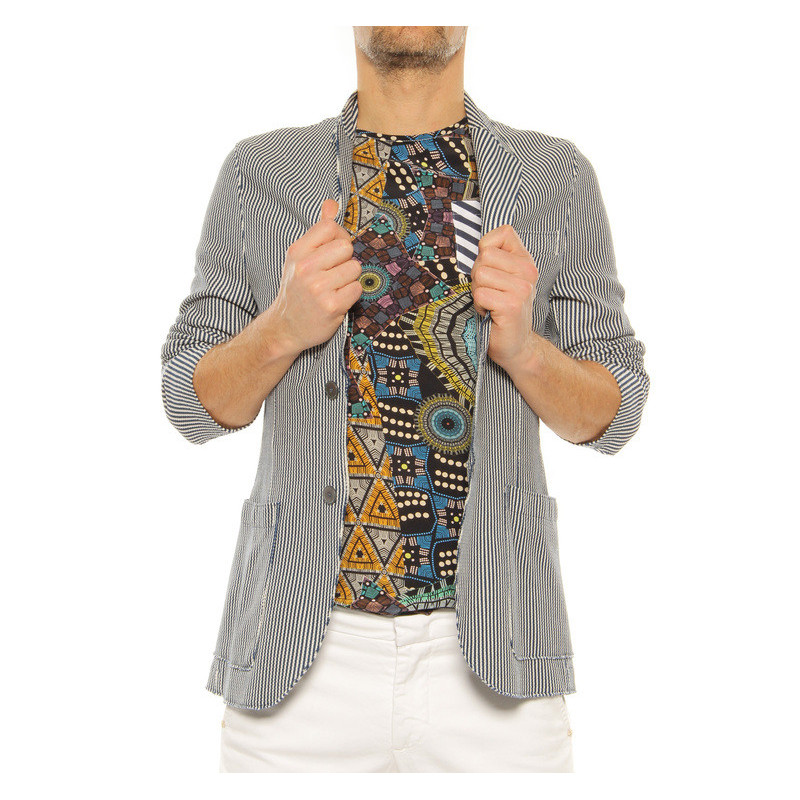 blazer Harris Wharf blue-white