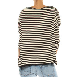 T-Shirt Jucca cream-black