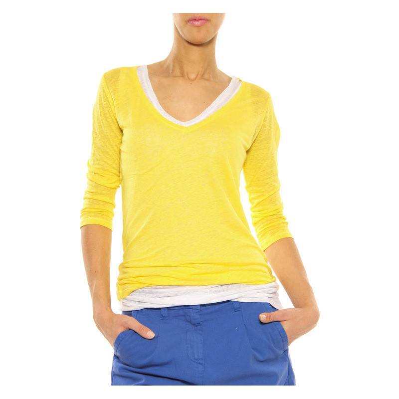 T-Shirt ”Double” Majestic Filatures yellow