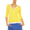 T-Shirt ”Double” Majestic Filatures yellow