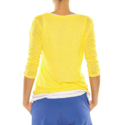 T-Shirt ”Double” Majestic Filatures yellow
