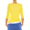 T-Shirt ”Double” Majestic Filatures yellow