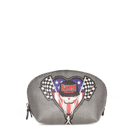 Purse Moschino Love black-white
