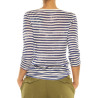 T-Shirt Majestic Filatures blue-white