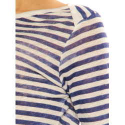 T-Shirt Majestic Filatures blue-white
