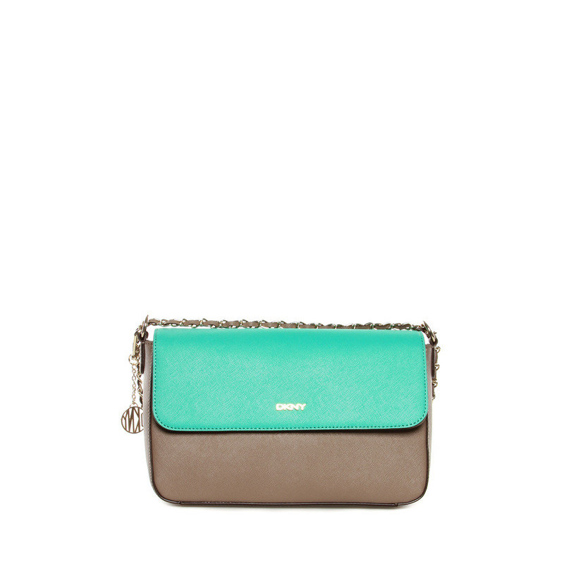 Shoulder bag DKNY green-grey
