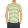 T-Shirt Kaos green-white
