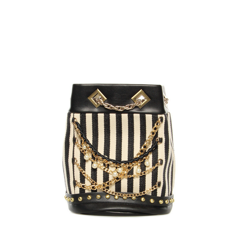 Bag La Carrie Bag large black-white