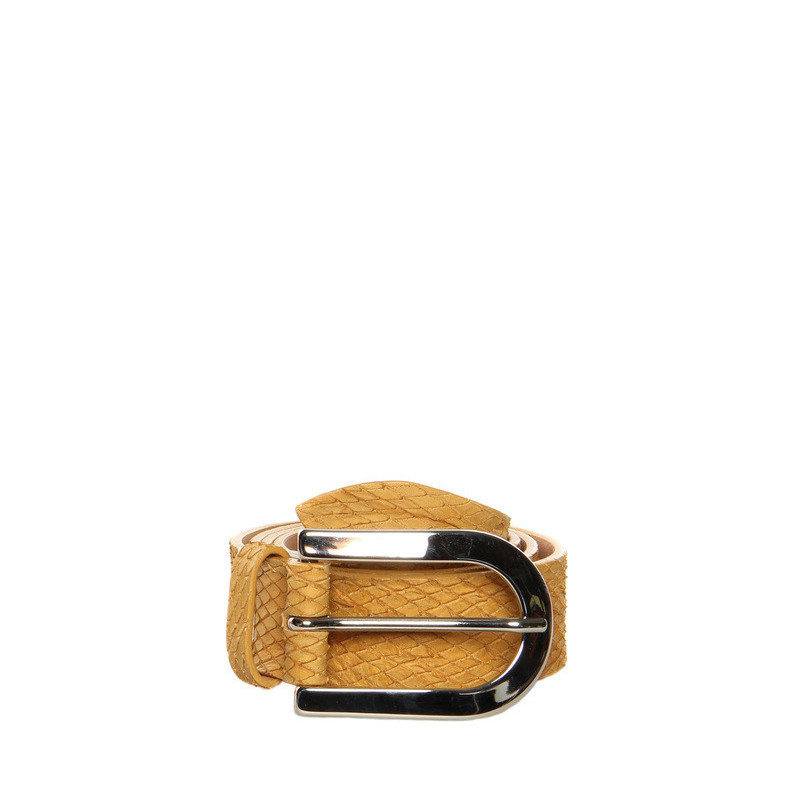 Belt Orciani mustard yellow