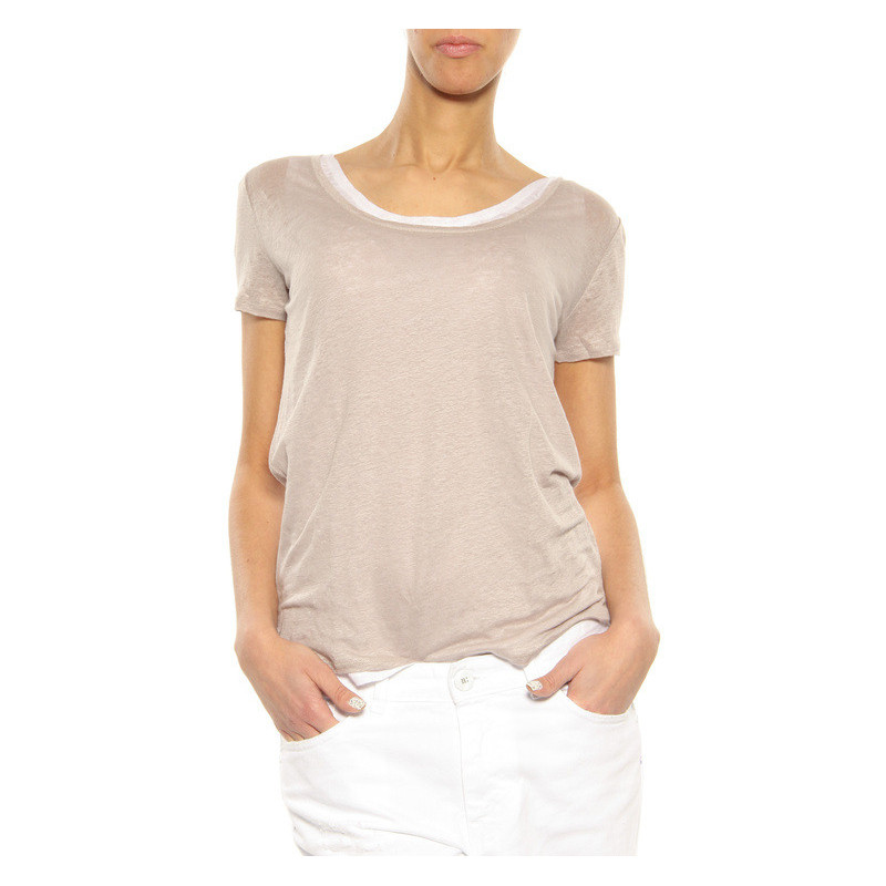 T-Shirt ”Double” Majestic Filatures light grey
