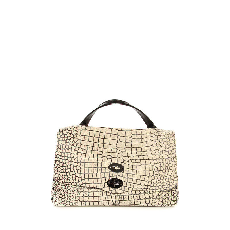 Bag “Postina“ medium Zanellato black-white