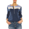 T-Shirt “Primula“ Luis Trenker blue