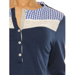 T-Shirt “Primula“ Luis Trenker blue