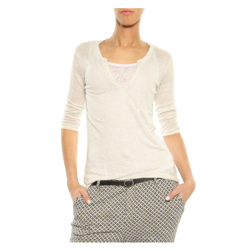 T-Shirt ”Double” Majestic Filatures light grey