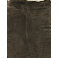 Leather skirt ”Constellation” Oakwood grey