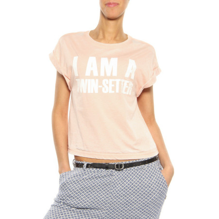 T-Shirt Twin Set rose