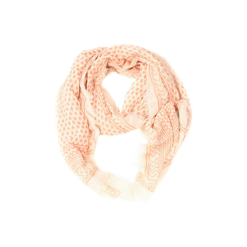 Scarf Maison Scotch dark blue-cream