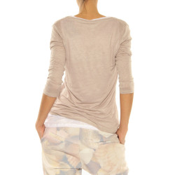 T-Shirt ”Double” Majestic Filatures grey