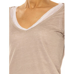 T-Shirt ”Double” Majestic Filatures grey