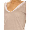 T-Shirt ”Double” Majestic Filatures grey